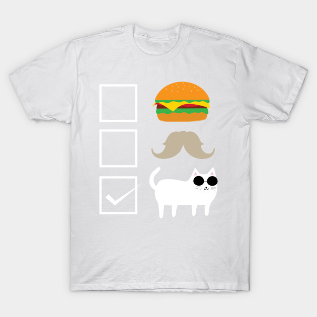 Burger Beard Cat T-Shirt-TOZ